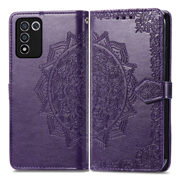 For OPPO K9s Mandala Flower Embossed Horizontal Flip Leather Phone Case