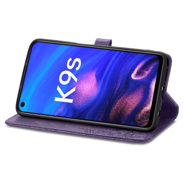 For OPPO K9s Mandala Flower Embossed Horizontal Flip Leather Phone Case