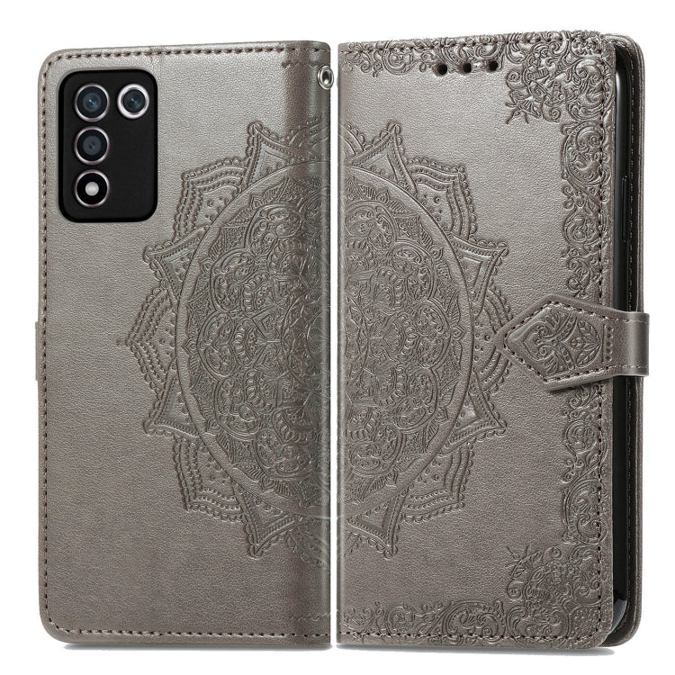 For OPPO K9s Mandala Flower Embossed Horizontal Flip Leather Phone Case