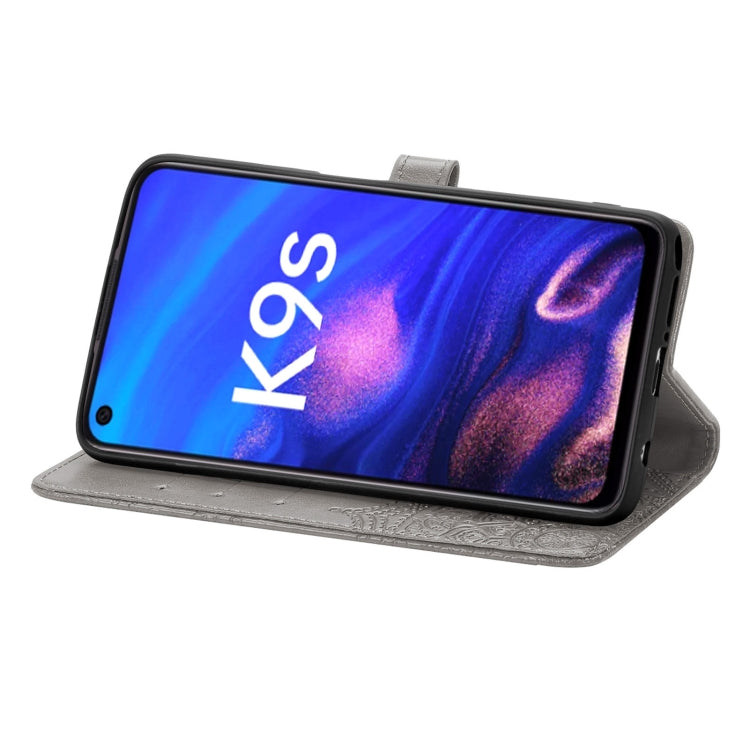 For OPPO K9s Mandala Flower Embossed Horizontal Flip Leather Phone Case