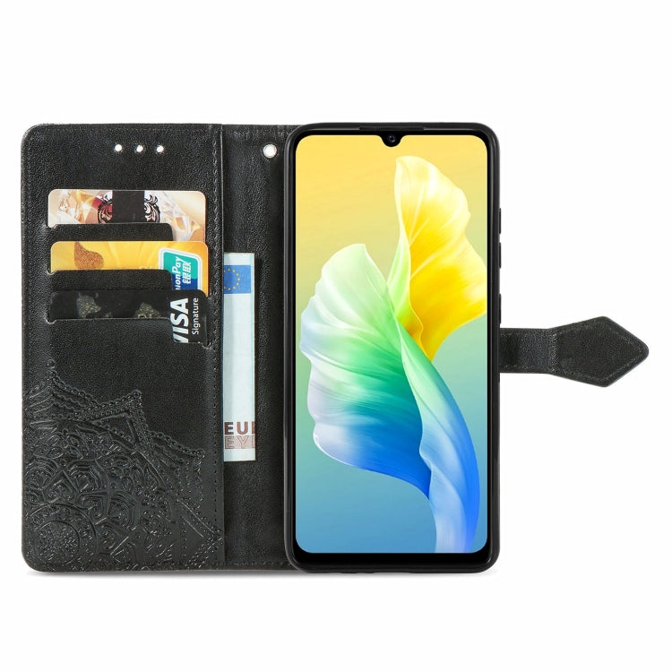 For vivo S10e Mandala Flower Embossed Horizontal Flip Leather Phone Case