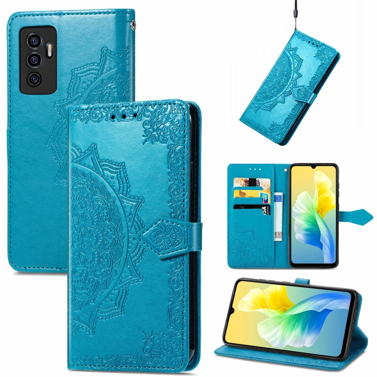 For vivo S10e Mandala Flower Embossed Horizontal Flip Leather Phone Case