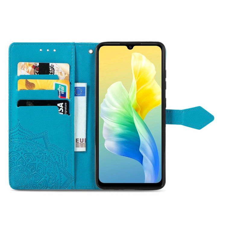 For vivo S10e Mandala Flower Embossed Horizontal Flip Leather Phone Case