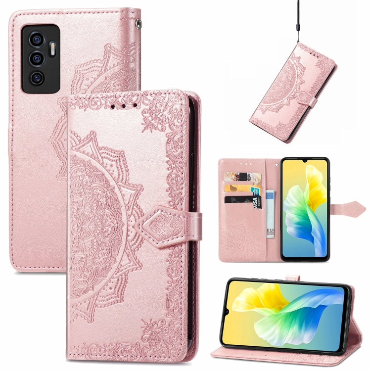 For vivo S10e Mandala Flower Embossed Horizontal Flip Leather Phone Case