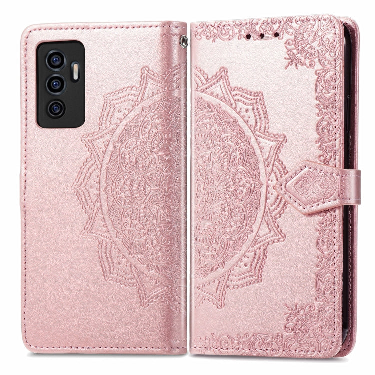 For vivo S10e Mandala Flower Embossed Horizontal Flip Leather Phone Case