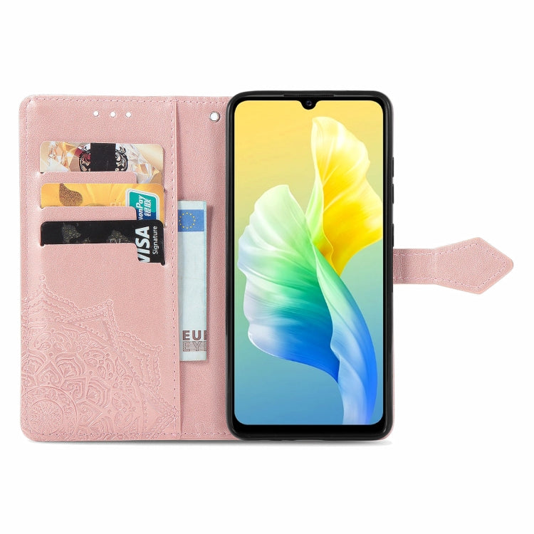 For vivo S10e Mandala Flower Embossed Horizontal Flip Leather Phone Case