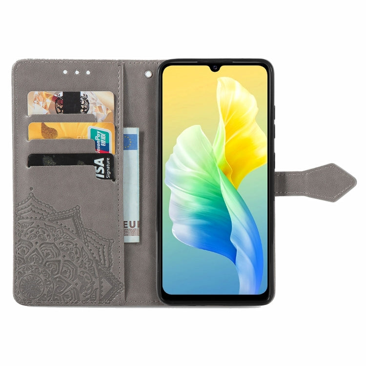 For vivo S10e Mandala Flower Embossed Horizontal Flip Leather Phone Case