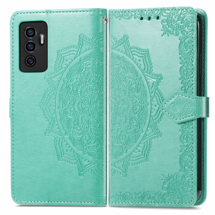 For vivo S10e Mandala Flower Embossed Horizontal Flip Leather Phone Case