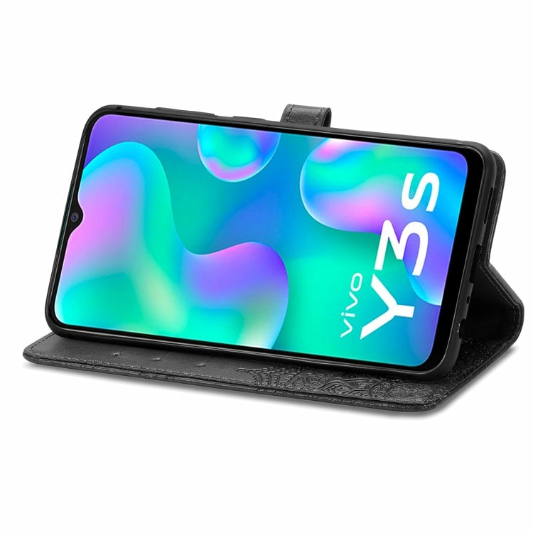 For vivo Y3s 2021 Mandala Flower Embossed Horizontal Flip Leather Phone Case