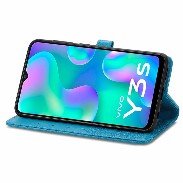 For vivo Y3s 2021 Mandala Flower Embossed Horizontal Flip Leather Phone Case