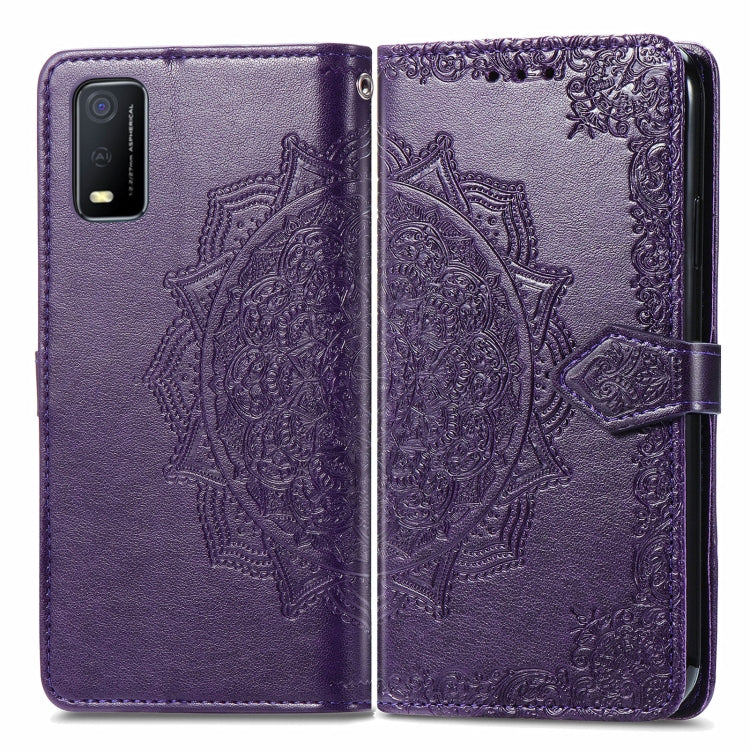 For vivo Y3s 2021 Mandala Flower Embossed Horizontal Flip Leather Phone Case