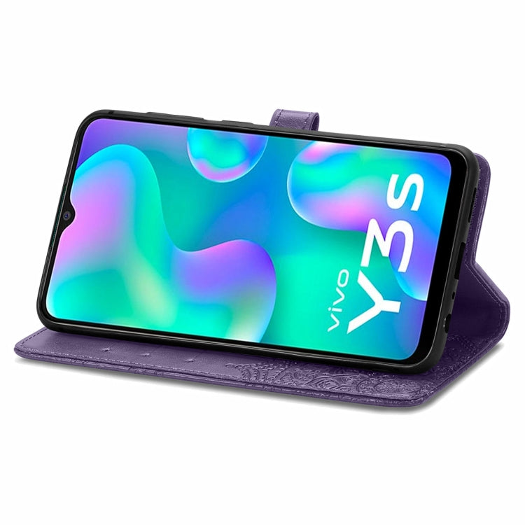 For vivo Y3s 2021 Mandala Flower Embossed Horizontal Flip Leather Phone Case