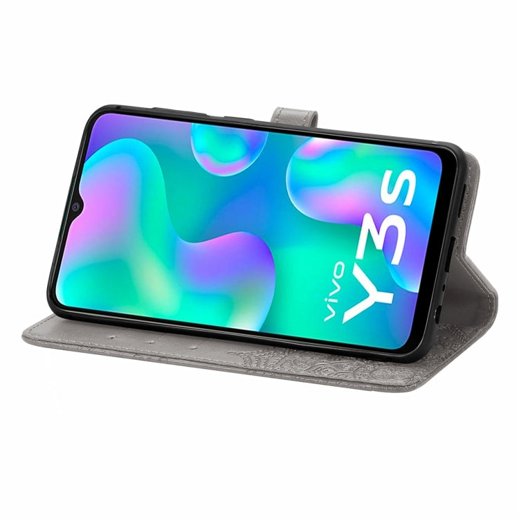 For vivo Y3s 2021 Mandala Flower Embossed Horizontal Flip Leather Phone Case