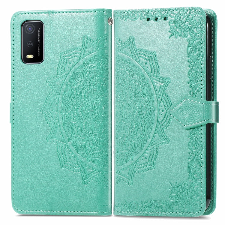For vivo Y3s 2021 Mandala Flower Embossed Horizontal Flip Leather Phone Case