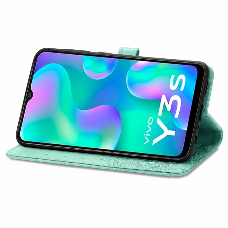 For vivo Y3s 2021 Mandala Flower Embossed Horizontal Flip Leather Phone Case