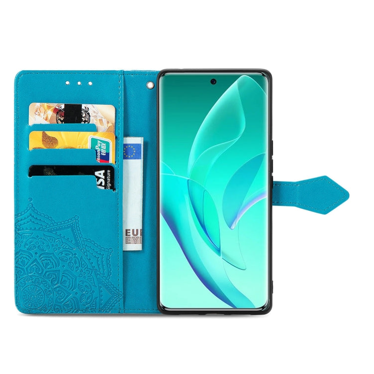 For Honor 60 Pro Mandala Flower Embossed Horizontal Flip Leather Phone Case