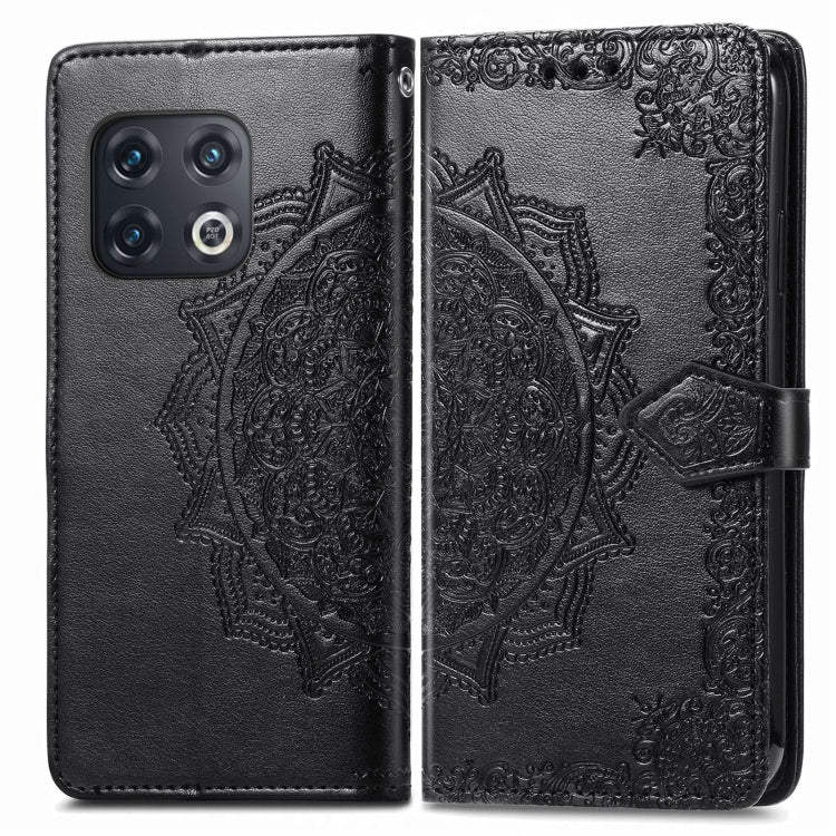 For OnePlus 10 Pro Mandala Flower Embossed Horizontal Flip Leather Phone Case