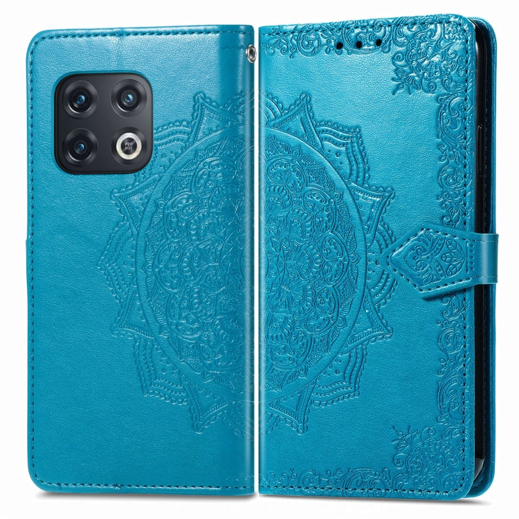 For OnePlus 10 Pro Mandala Flower Embossed Horizontal Flip Leather Phone Case
