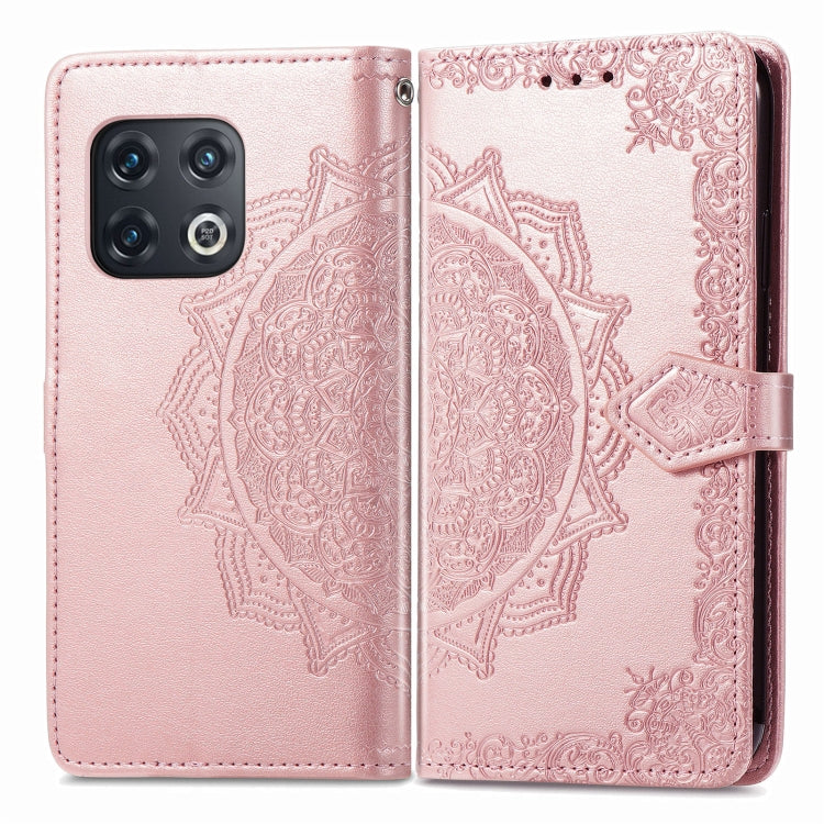 For OnePlus 10 Pro Mandala Flower Embossed Horizontal Flip Leather Phone Case