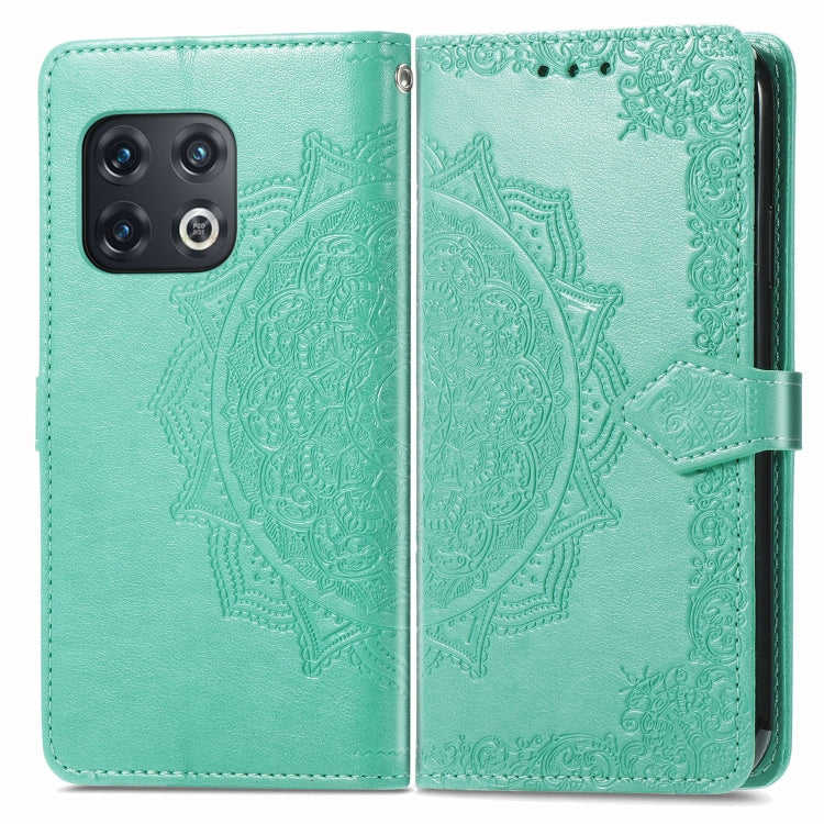 For OnePlus 10 Pro Mandala Flower Embossed Horizontal Flip Leather Phone Case