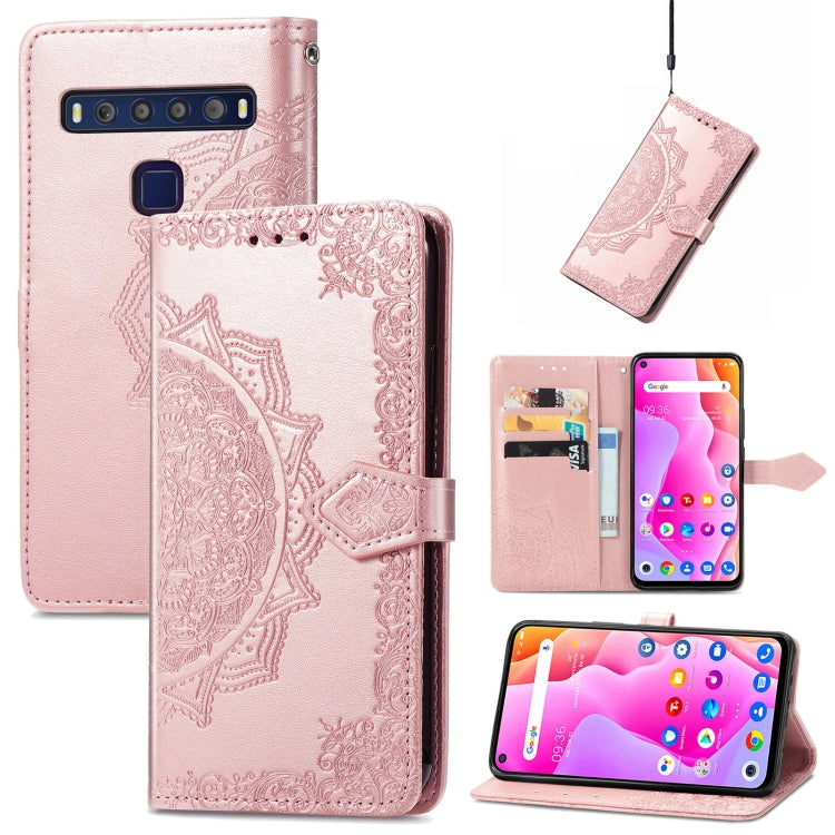 For TCL 10L Mandala Flower Embossed Horizontal Flip Leather Phone Case