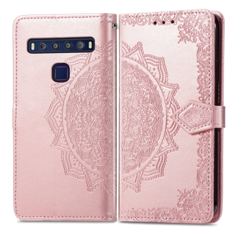 For TCL 10L Mandala Flower Embossed Horizontal Flip Leather Phone Case