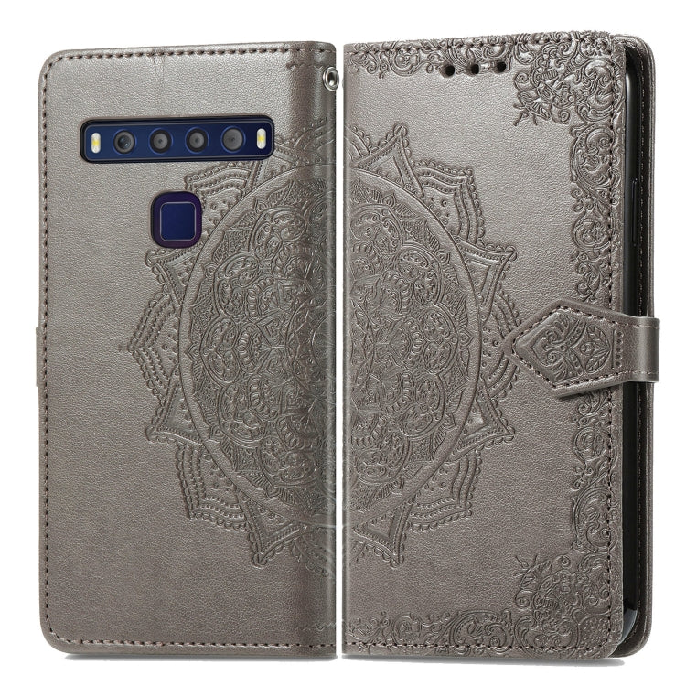 For TCL 10L Mandala Flower Embossed Horizontal Flip Leather Phone Case