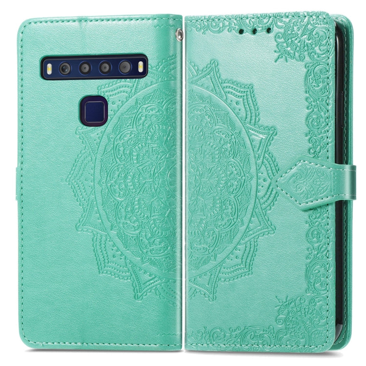 For TCL 10L Mandala Flower Embossed Horizontal Flip Leather Phone Case