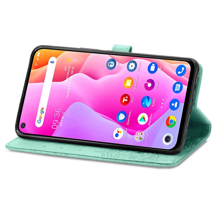 For TCL 10L Mandala Flower Embossed Horizontal Flip Leather Phone Case