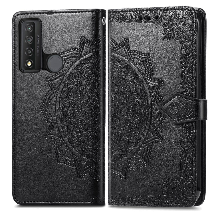 For TCL 20 XE Mandala Flower Embossed Horizontal Flip Leather Phone Case