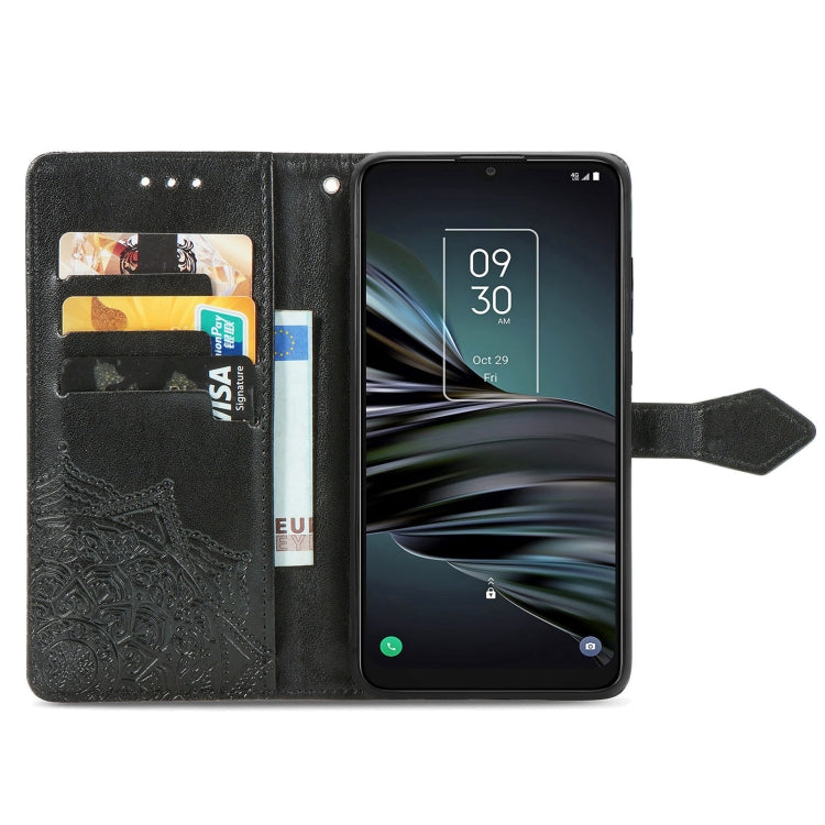 For TCL 20 XE Mandala Flower Embossed Horizontal Flip Leather Phone Case