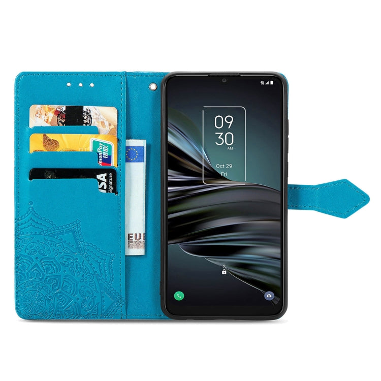 For TCL 20 XE Mandala Flower Embossed Horizontal Flip Leather Phone Case