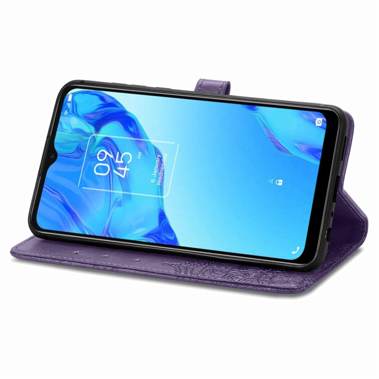 For TCL 20B Mandala Flower Embossed Horizontal Flip Leather Phone Case