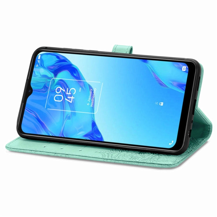 For TCL 20B Mandala Flower Embossed Horizontal Flip Leather Phone Case