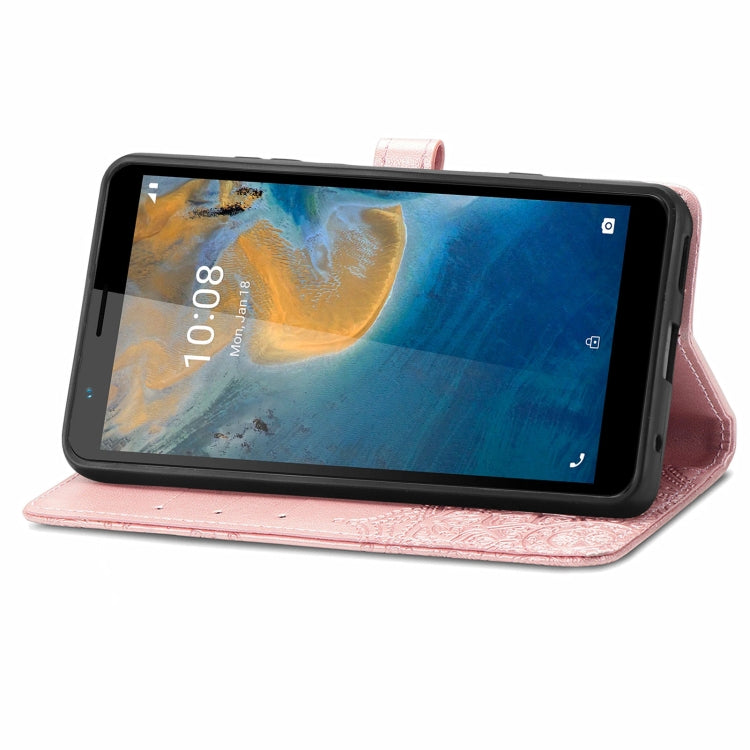 For ZTE Blade A31 Mandala Flower Embossed Horizontal Flip Leather Phone Case