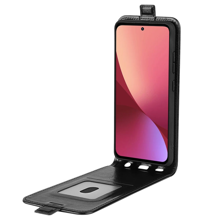 For Xiaomi 12 R64 Texture Vertical Flip Leather Phone Case