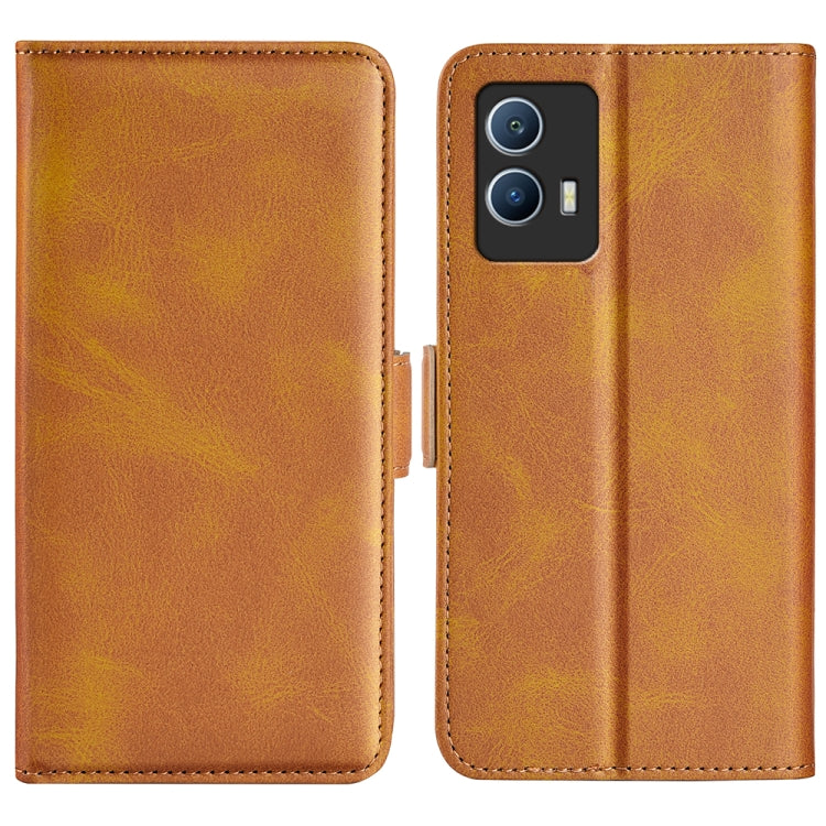 For vivo IQOO U5 5G Dual-side Magnetic Buckle Flip Leather Phone Case