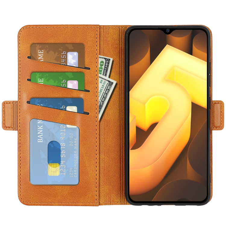 For vivo IQOO U5 5G Dual-side Magnetic Buckle Flip Leather Phone Case