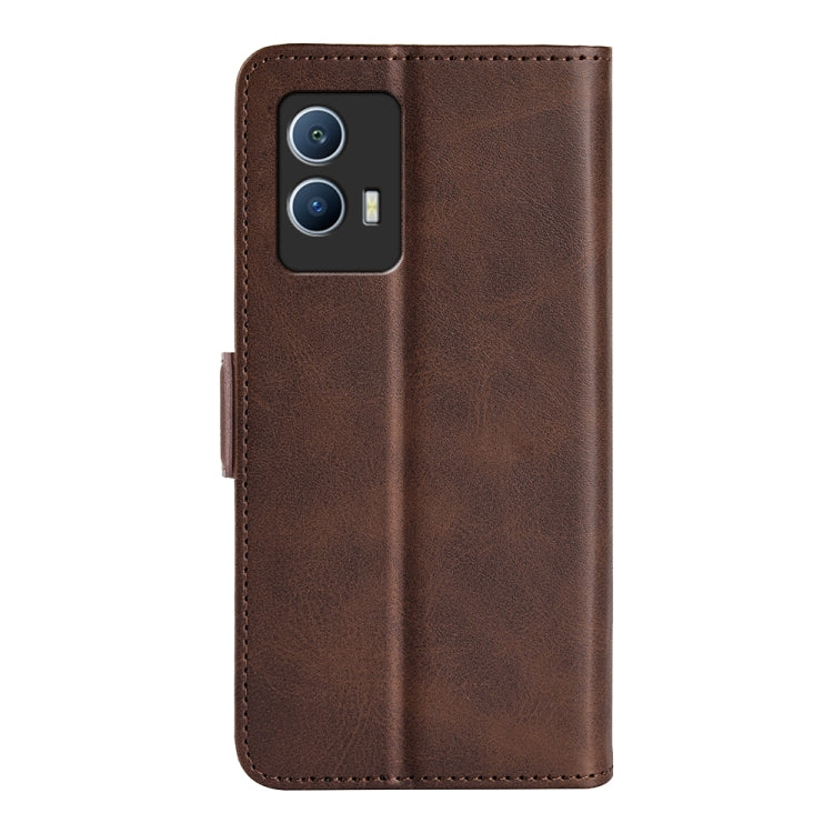 For vivo IQOO U5 5G Dual-side Magnetic Buckle Flip Leather Phone Case