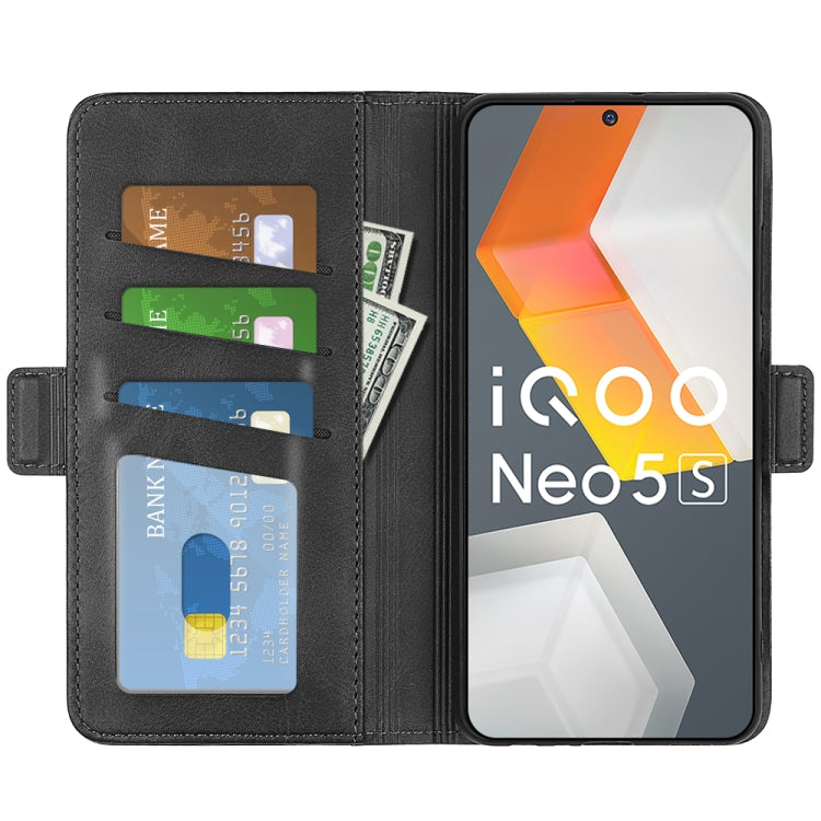 For vivo iQOO Neo5 S Dual-side Magnetic Buckle Flip Leather Phone Case