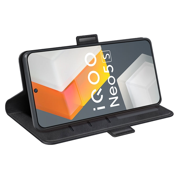 For vivo iQOO Neo5 S Dual-side Magnetic Buckle Flip Leather Phone Case