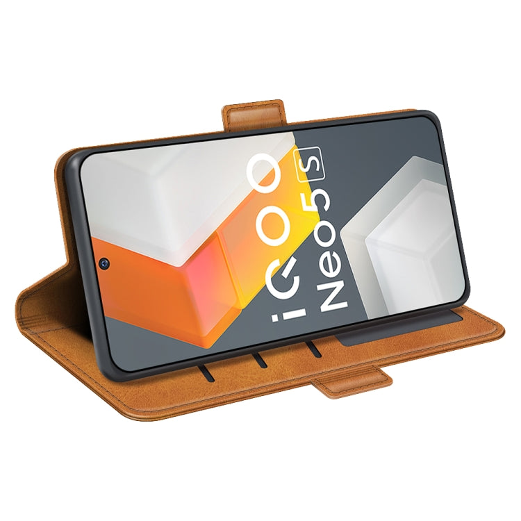 For vivo iQOO Neo5 S Dual-side Magnetic Buckle Flip Leather Phone Case