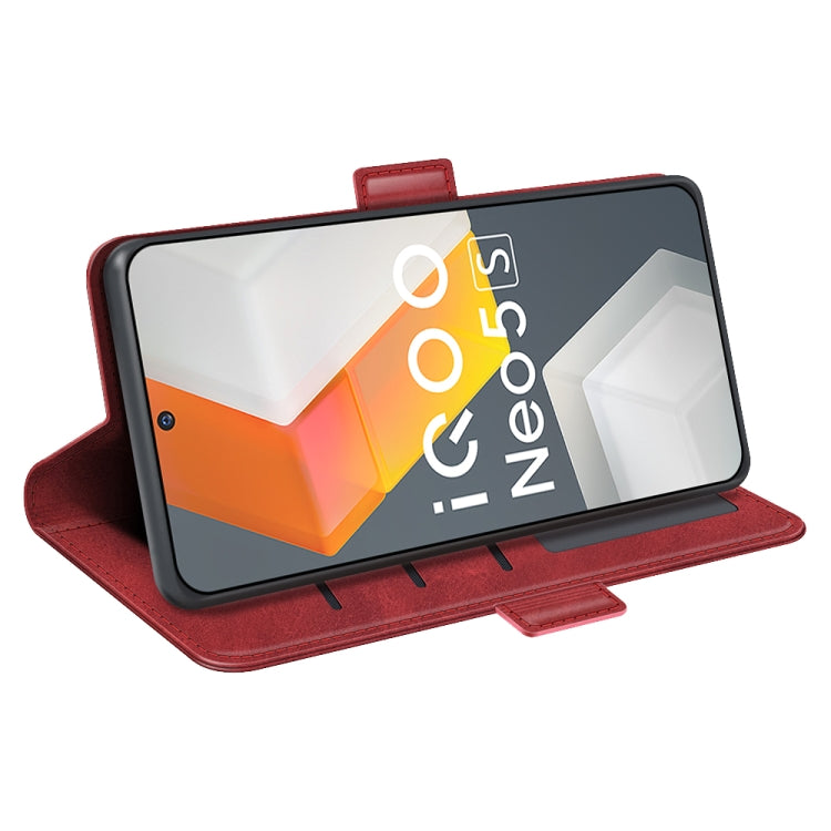 For vivo iQOO Neo5 S Dual-side Magnetic Buckle Flip Leather Phone Case