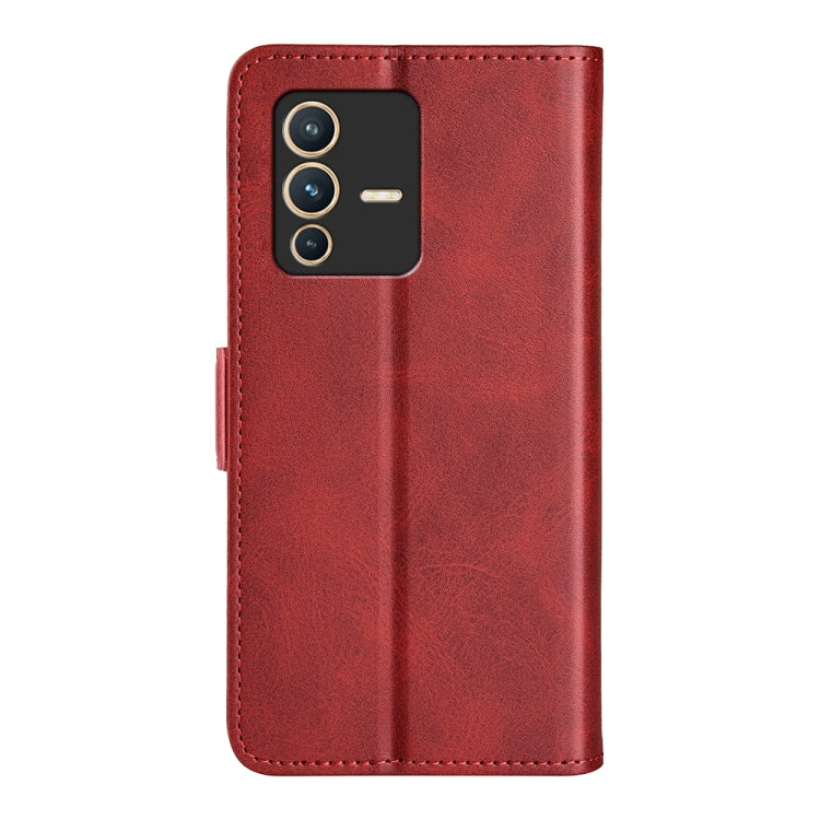 For vivo S12 Pro Dual-side Magnetic Buckle Flip Leather Phone Case