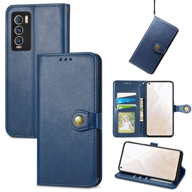 For OPPO  Realme GT Explorer Master Solid Color Leather Buckle Phone Case