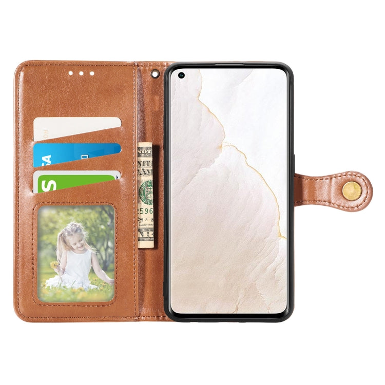 For OPPO  Realme GT Explorer Master Solid Color Leather Buckle Phone Case