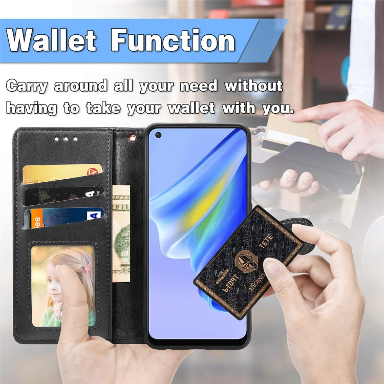 For OPPO  Realme GT Explorer Master Solid Color Leather Buckle Phone Case