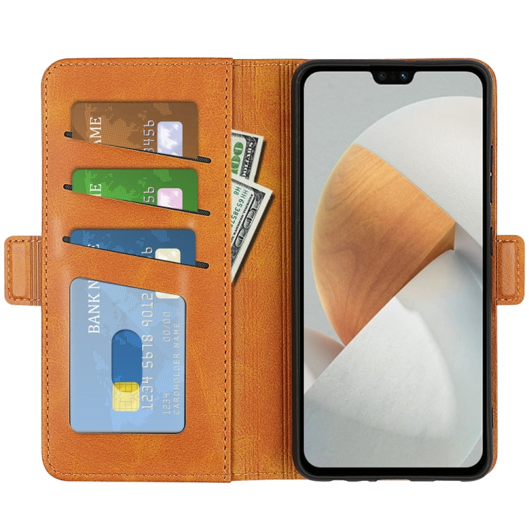 For vivo S12 Dual-side Magnetic Buckle Flip Leather Phone Case