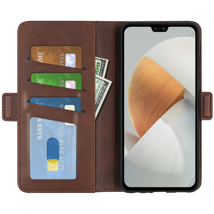 For vivo S12 Dual-side Magnetic Buckle Flip Leather Phone Case