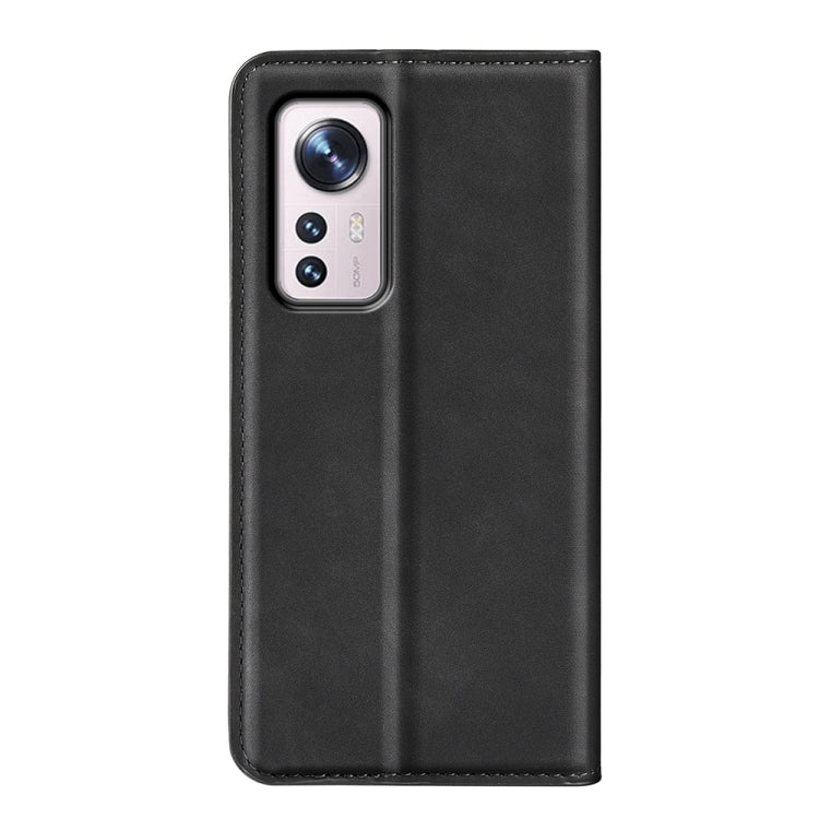 For Xiaomi 12 Pro Retro-skin Magnetic Suction Leather Phone Case